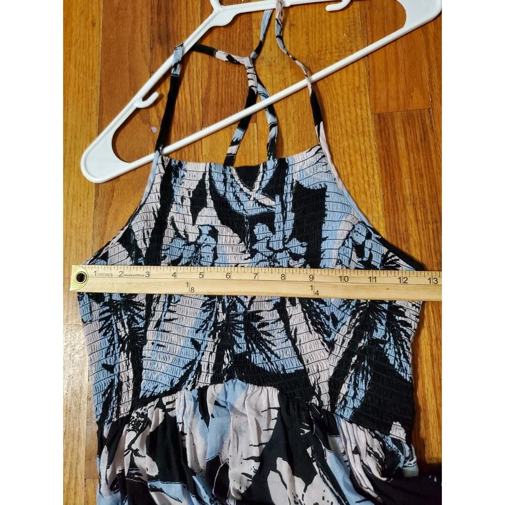 Free People Intimately Heat Wave Printed Maxi Dress Black Size Small Petite